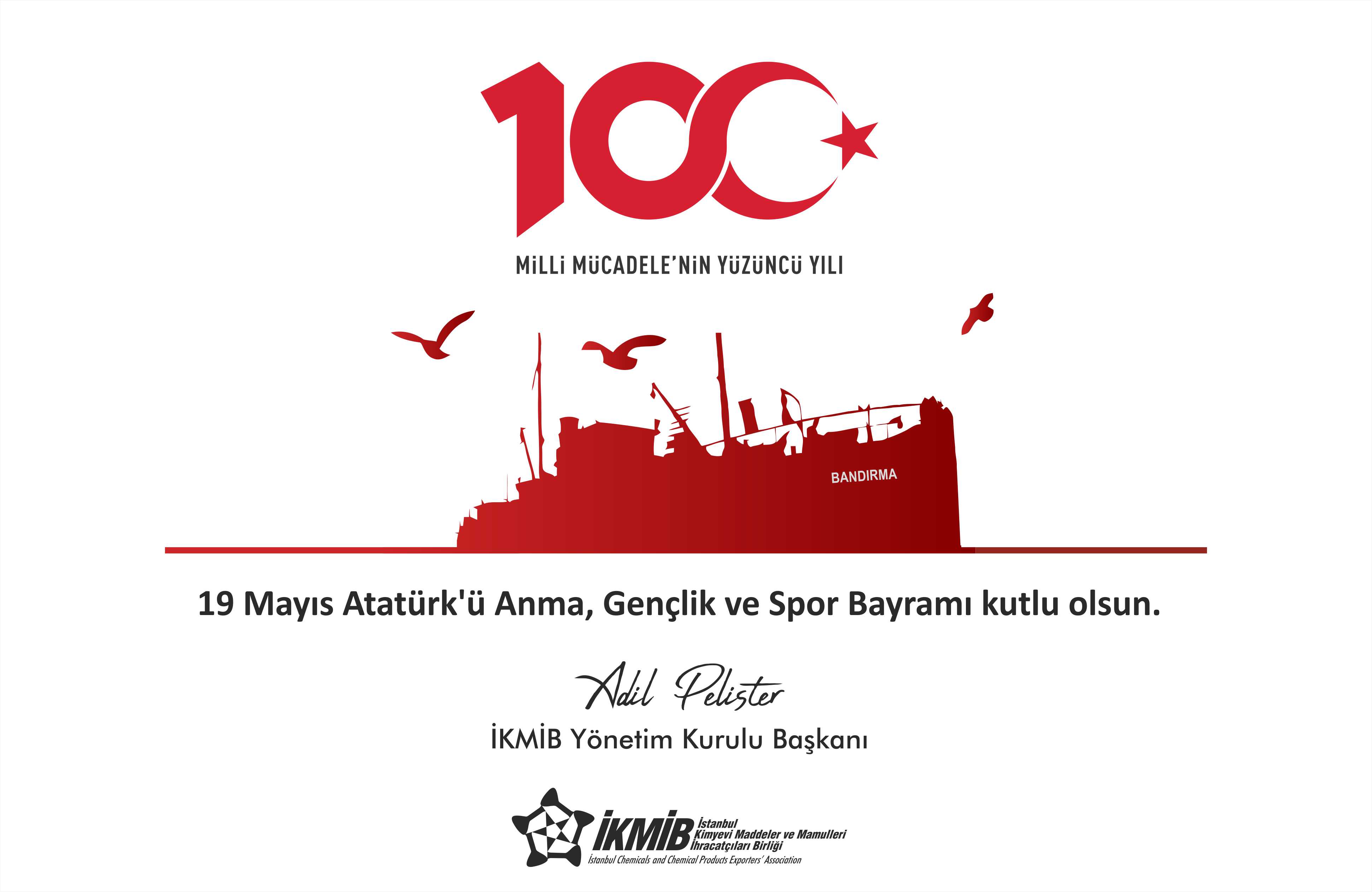 19 Mayıs Atatürk’ü Anma, Gençlik ve Spor Bayramı Tebriği